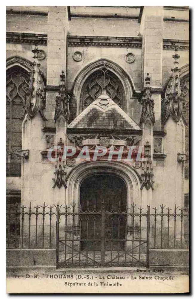 Thouars (D.-S.) - Das Schloss - Die Heilige Kapelle - Grabstätte der Trémoille - Vorderseite