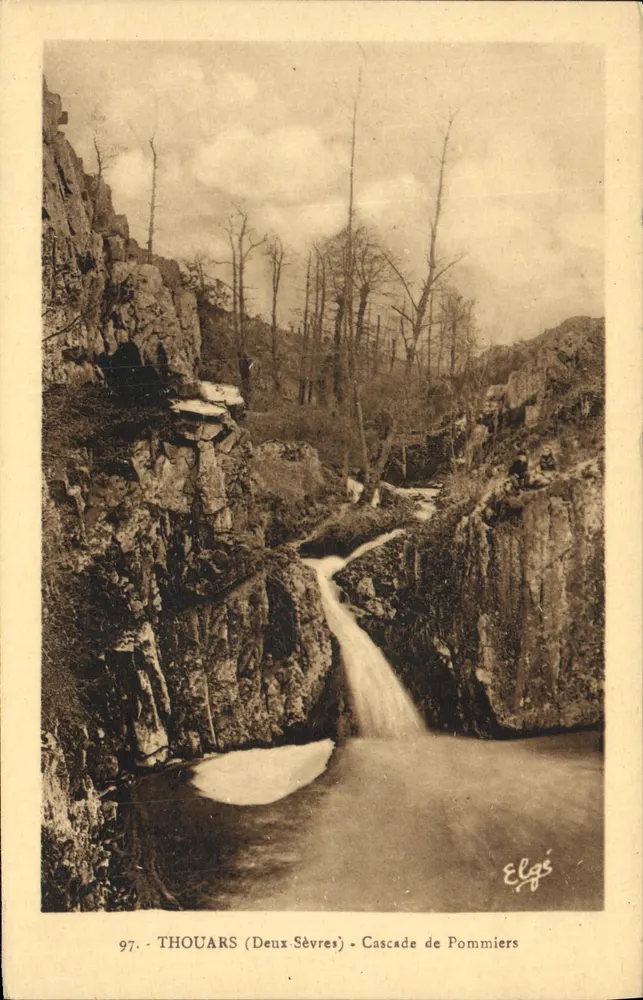 THOUARS (Deux-Sèvres) - Cachoeira de Pommiers — Editor Elgés, n° 97 - Frente