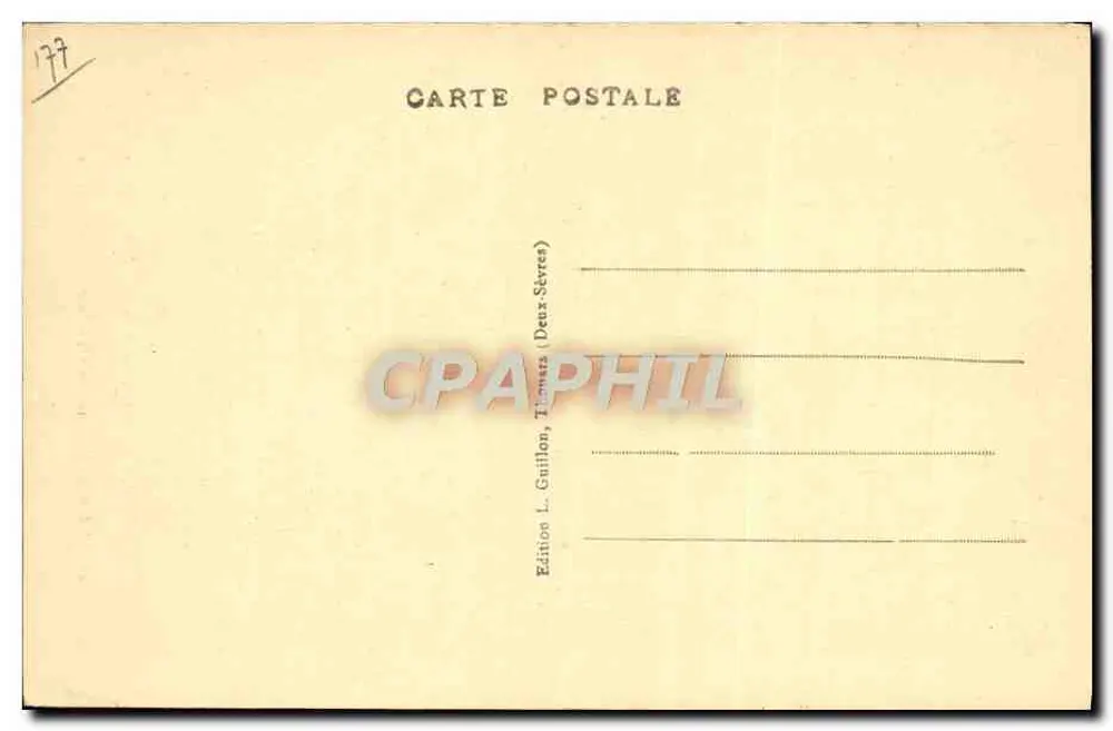 THOUARS (Deux-Sèvres) - Cachoeira de Pommiers — Editor Elgés, n° 97 - Verso