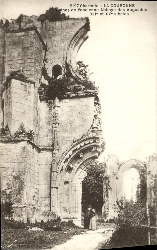 Ruinen der ehemaligen Abtei der Augustiner — Charente — La Couronne — n°2197 - Vorderseite