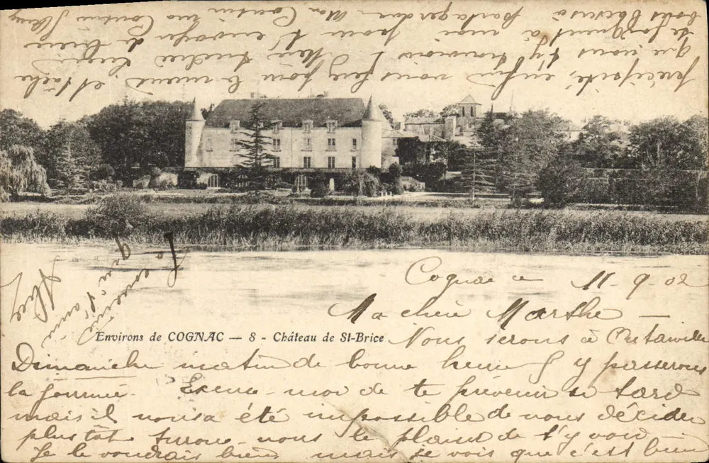 Environs de COGNAC — 8 - Château de St-Brice - Frente