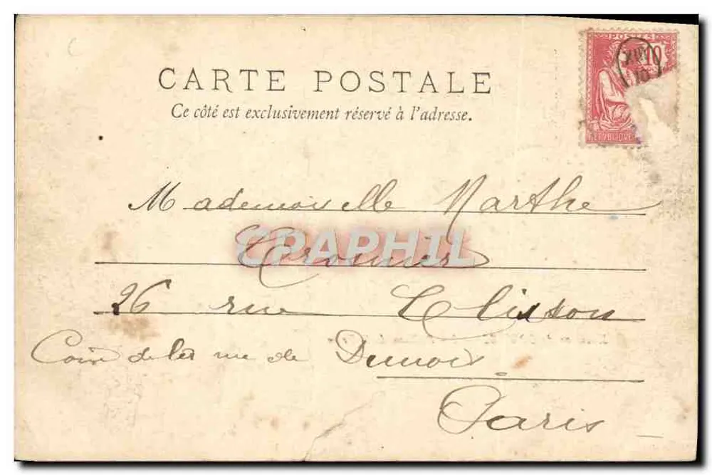 Environs de COGNAC — 8 - Château de St-Brice - Verso