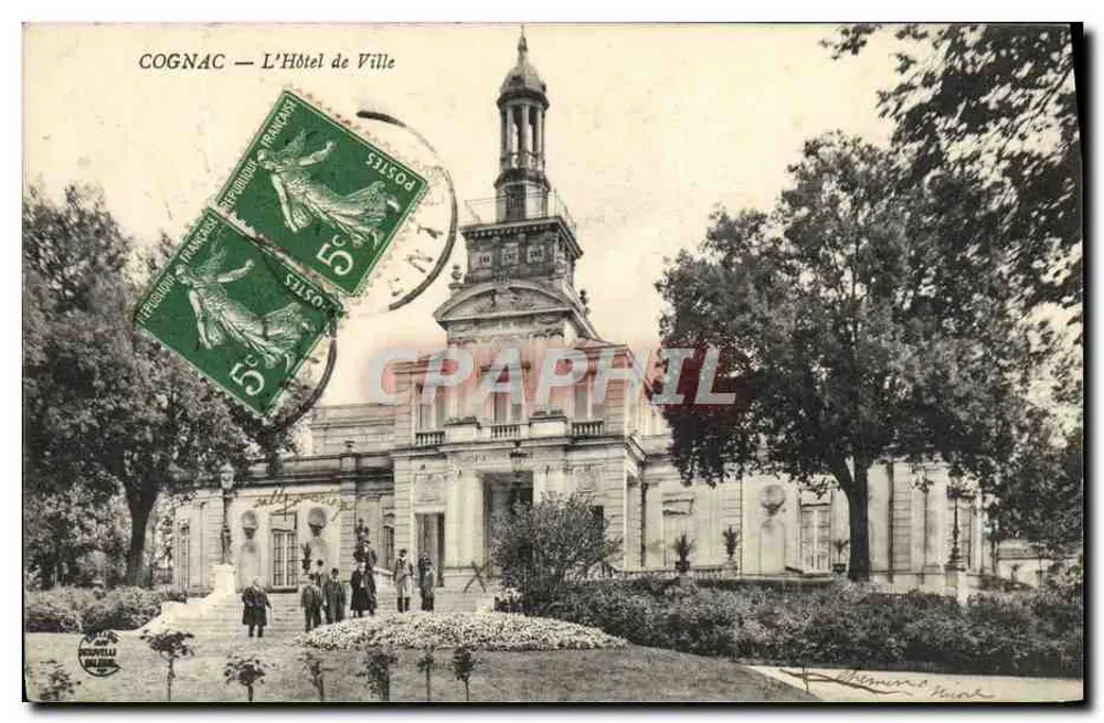 Cognac — O Hotel de Ville — editor Rouvella - Frente