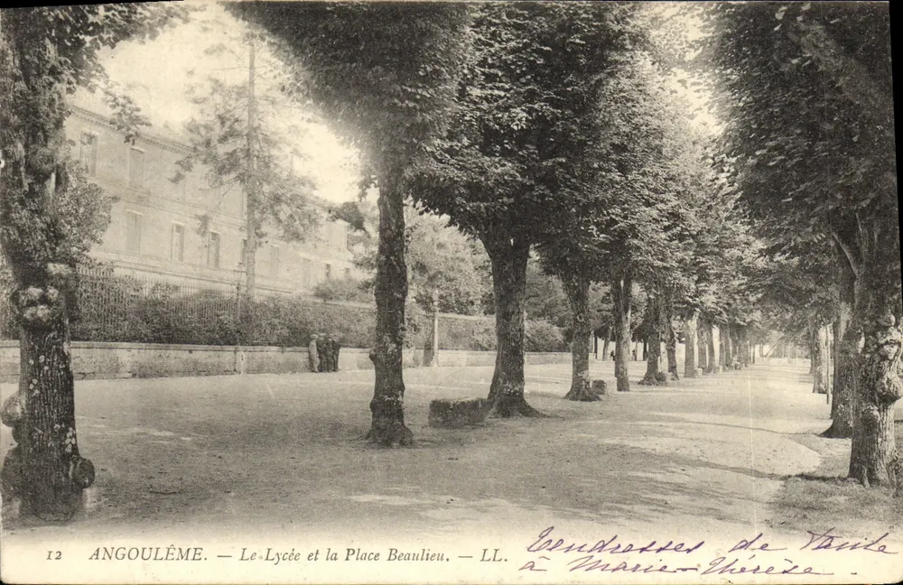 Angoulême — Il Liceo e la Piazza Beaulieu — LL - Recto