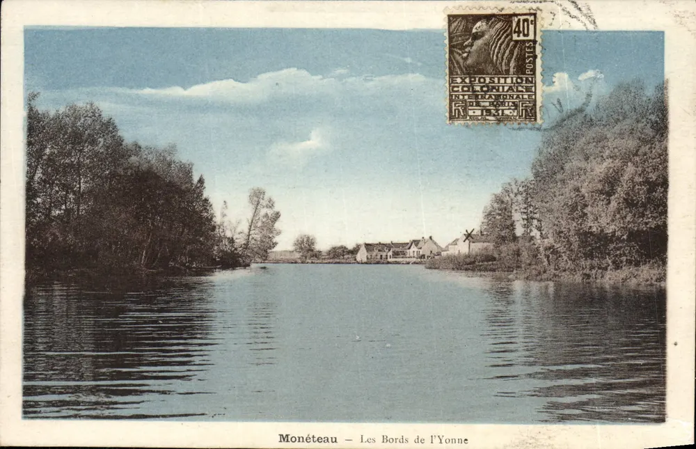 Monéteau — De Oever van de Yonne — Koloniaal Tentoonstelling 1931 - Voorkant