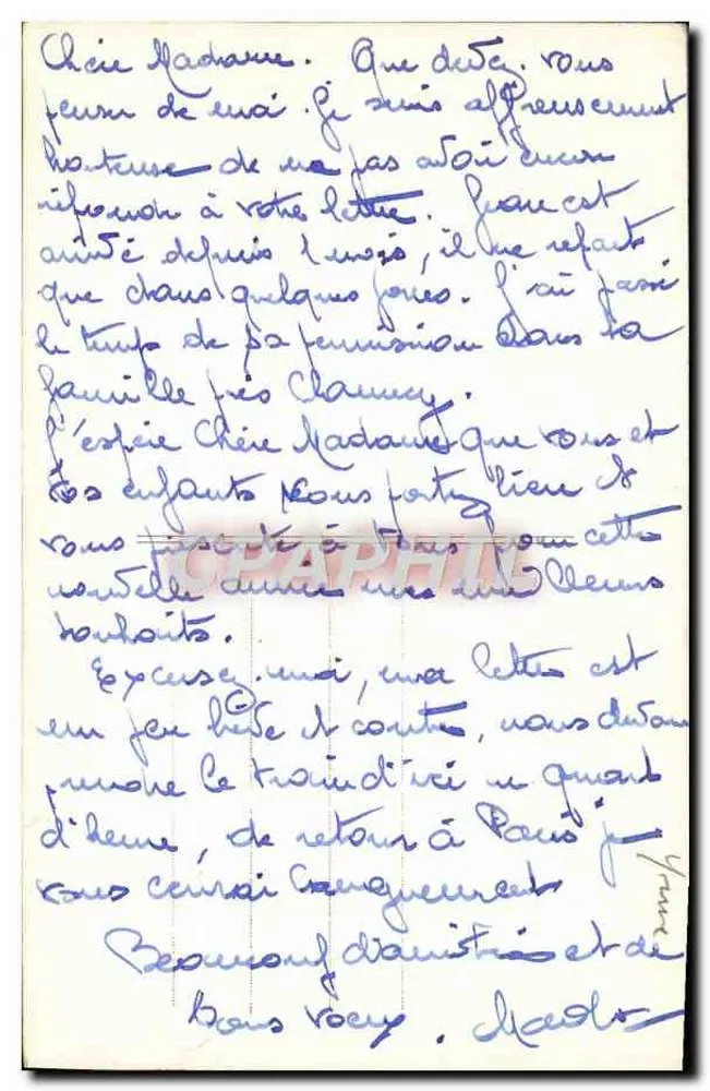 Clamecy — Berge von Sembert, die Yonne und ihre Strände — P. Vil-la-Goulet, Verleger, Clamecy - Rückseite