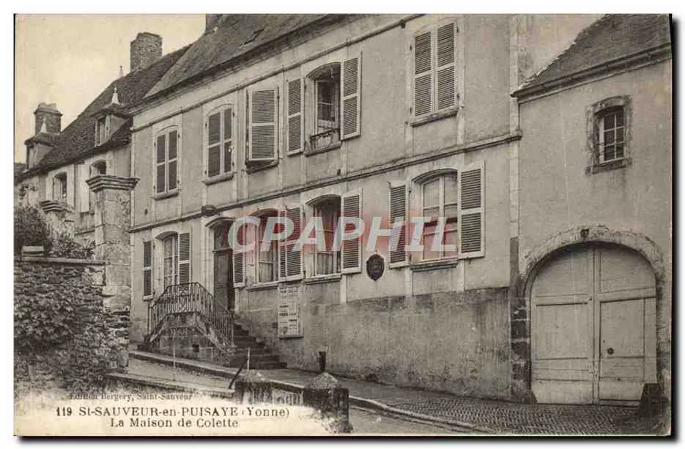 Saint-Sauveur-en-Puisaye (Yonne) — Das Haus von Colette — Édition Bergery, n°119 - Vorderseite