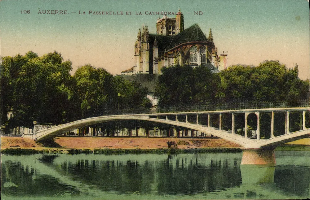 Auxerre — Die Brücke und die Kathedrale — ND - Vorderseite