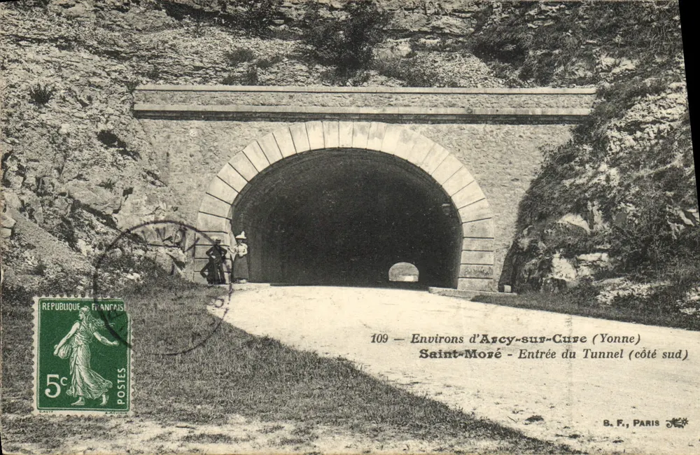 Saint-Moré — Eingang zum Tunnel (Südseite) — B. F., Paris, Nr. 109 - Vorderseite