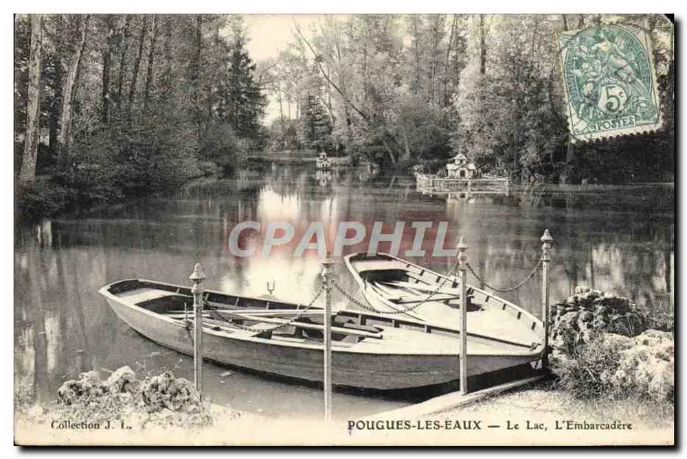 Pouguès-les-Eaux — Jezioro, Przystań - Awers