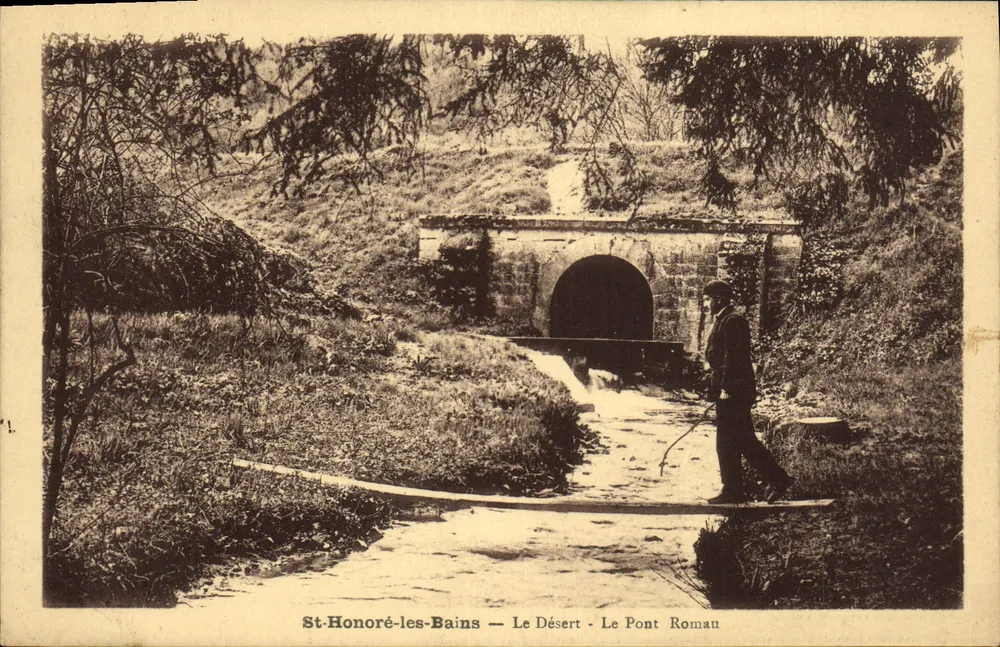 St-Honoré-les-Bains — Das Wüste — Der Römische Brücke - Vorderseite