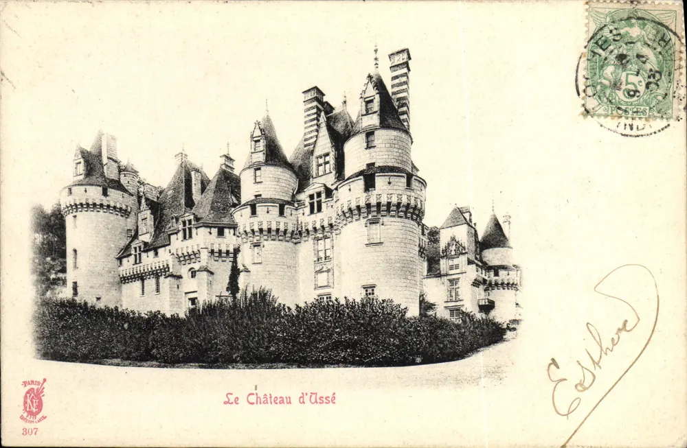 O Castelo de Ussé — Paris, n° 307 — editor Paris-Ké - Frente