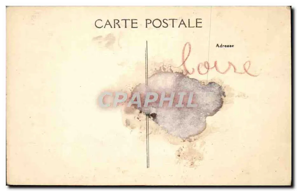Savonnières (Loire) — Überblick vom Bahnhofsweg aus — A. B. - Rückseite