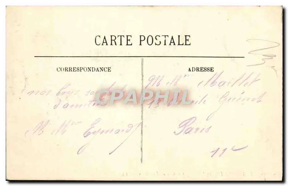 Castelo de Villandry — Arredores de Tours — LL. — n° 124 - Verso