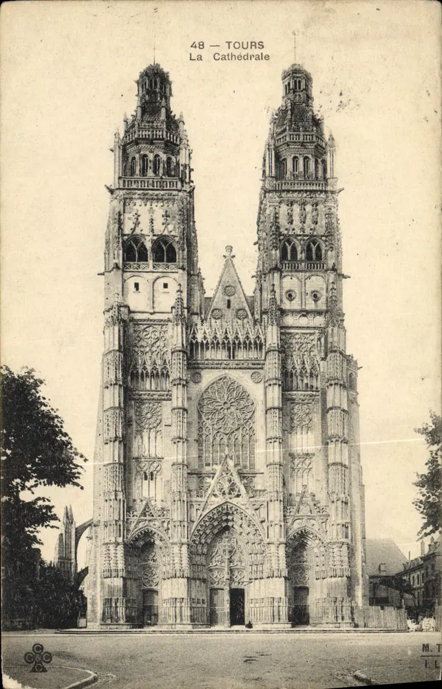 Tours — A Catedral — M.T. n°48 - Frente