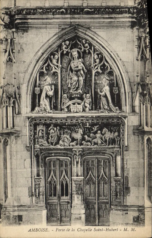 Amboise - Puerta de la Iglesia de San Huberto - M. M. - Anverso