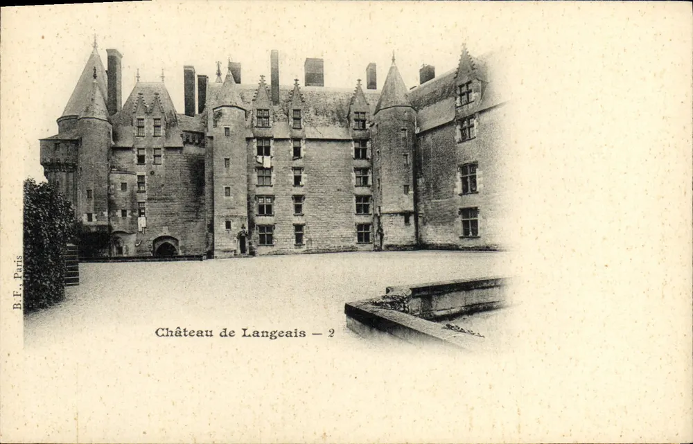 Castelo de Langeais — vista do castelo — B.F. Paris — n°2 - Frente