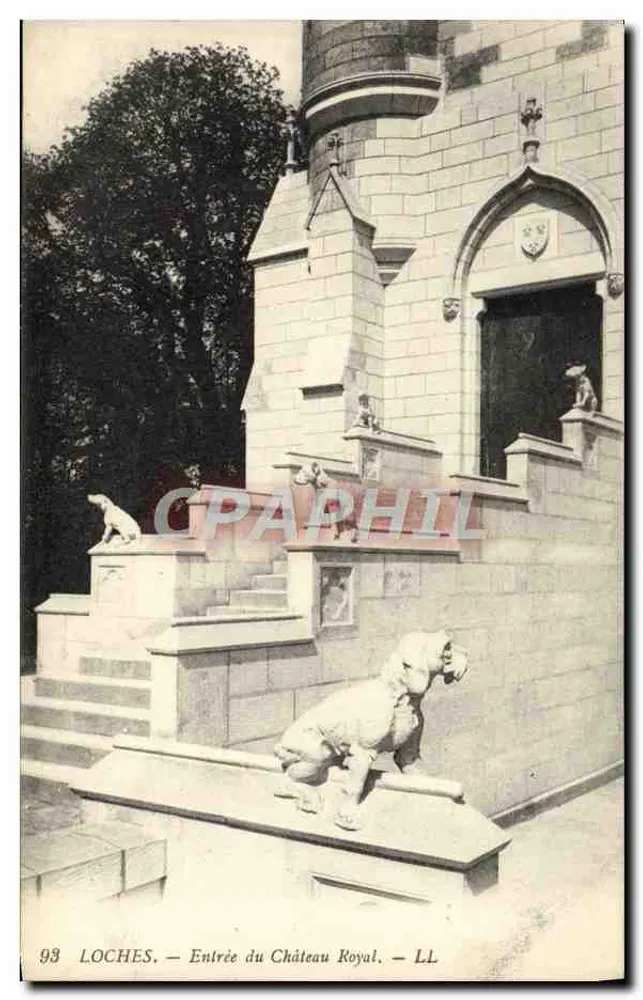 Loches — Eingang zum Königlichen Schloss — LL - Vorderseite