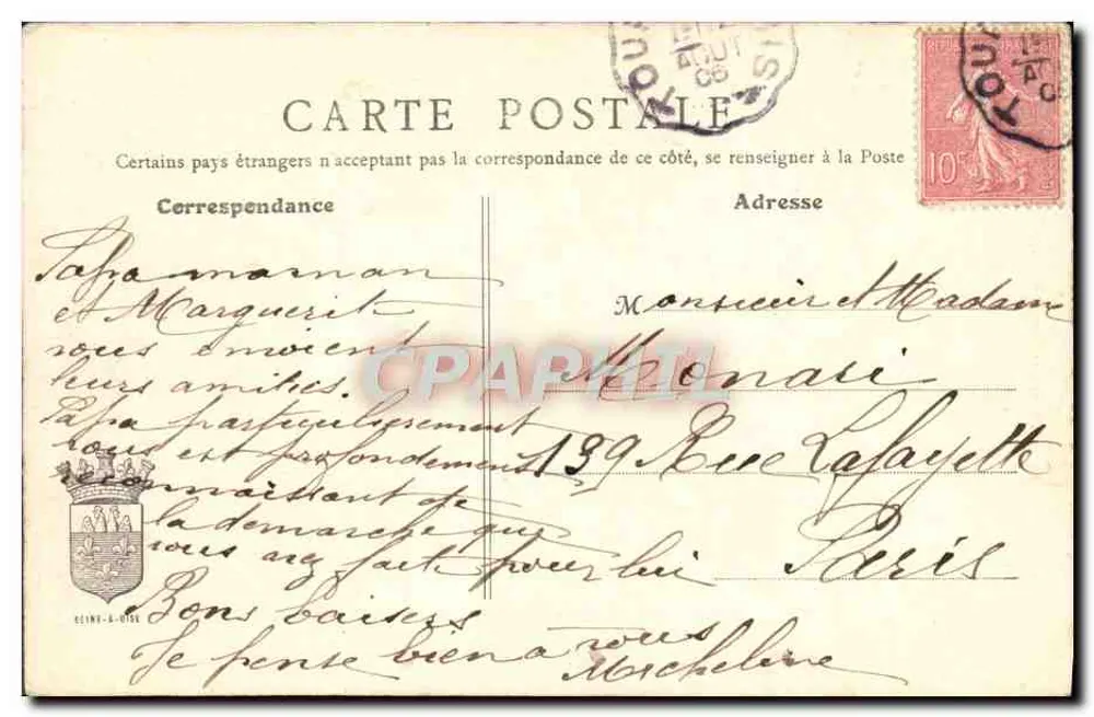 Villemeisson-sur-Orge — Ansicht von Epinay-sur-Orge — Ausgabe A. Thévenet, Savigny-sur-Orge, Nr. 43 - Rückseite