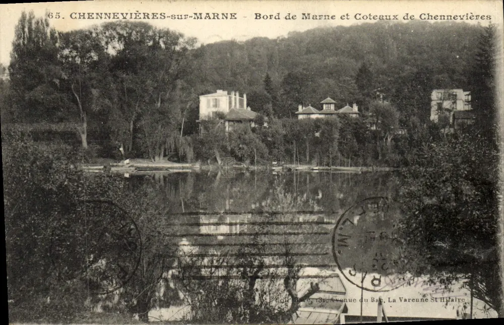 Chennevières-sur-Marne — Ufer der Marne und Hügel von Chennevières — Avenue du Bac, La Varenne St Hilaire - Vorderseite