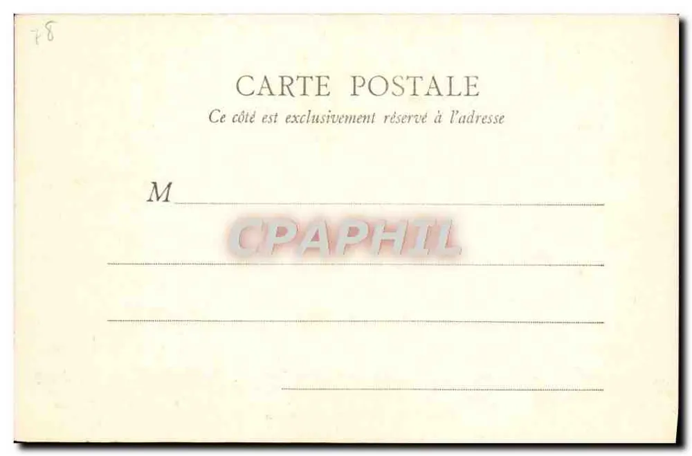 Versailles — O Bassin do Dragão — A. B. em Versailles - Verso