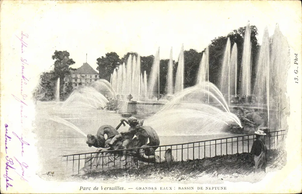Park von Versailles — GRANDES EAUX : BASSIN DE NEPTUNE — G. Phot. - Vorderseite