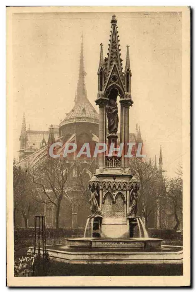 A Abside de Notre-Dame — Paris — Edição Y. D. N. (Nouveau Journant) - Frente