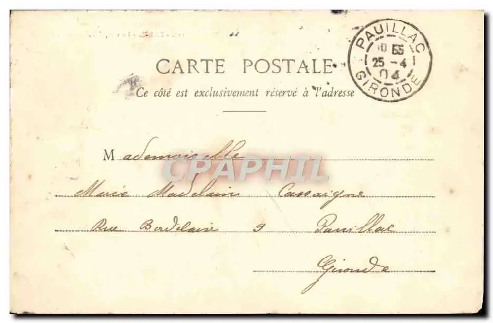 Paris - O Grand Palais - G.I. - n°113 - Verso