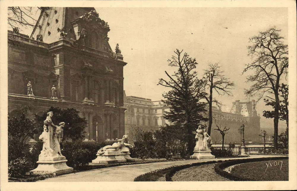 Jardin des Tuileries — Pavillon de Flore — Édition YVON - Vorderseite