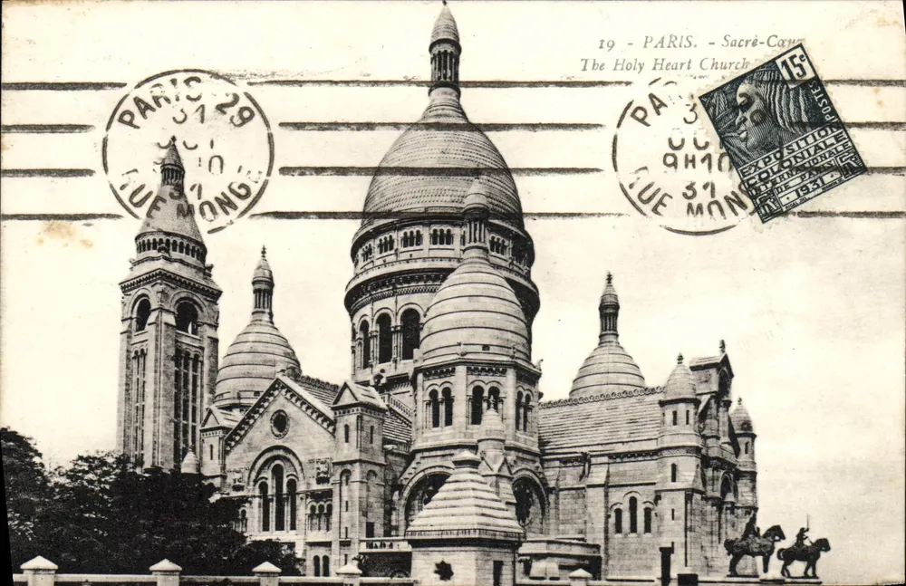 Paris - Sacré-Cœur - Igreja do Coração Sagrado — editor não identificado, número de série 19 - Frente