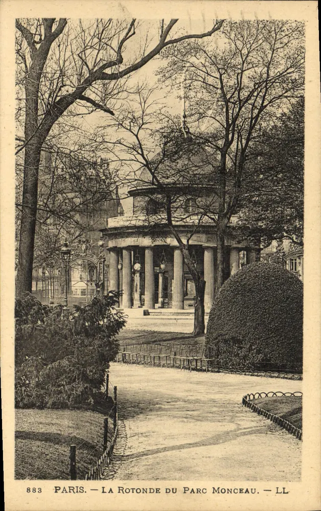 Paris — A Rotonda do Parc Monceau — LL, n°883 - Frente