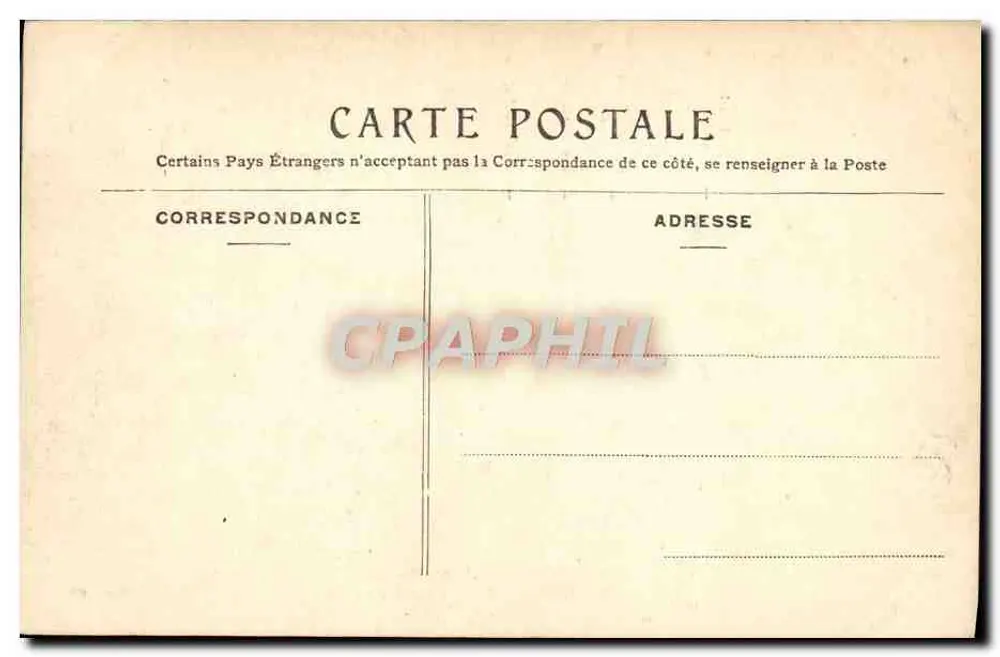 Quai d'Anjou — Historische Hotels — Altes Paris B. C. (abgegeben) - Rückseite
