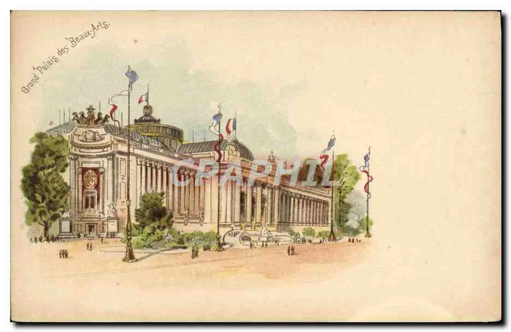 Het Grote Paleis van de Schone Kunsten — Parijs — uitgever niet zichtbaar - Voorkant