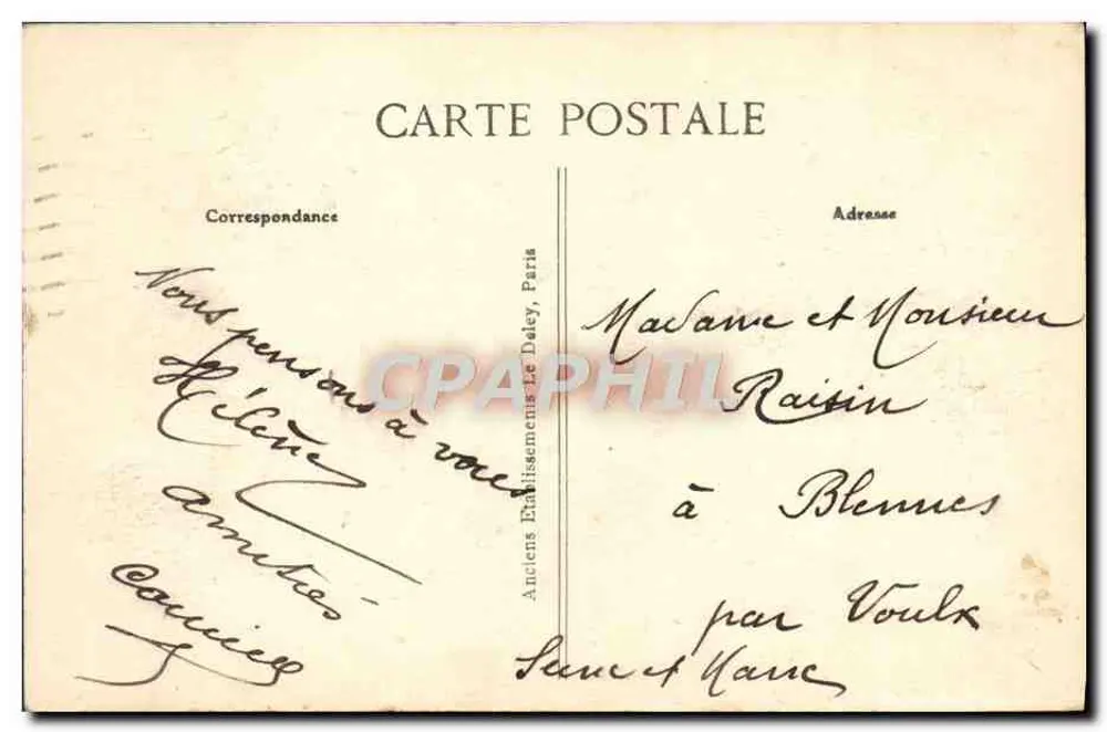 Paris – Place Saint-Michel — Das Neue Justizpalast — Verlag Vaucipard, Nr. 4727 - Rückseite