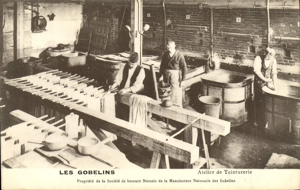 Die Gobelins — Farbstofffabrik — Eigentum der Genossenschaft der Hilfsorganisation der Nationalen Gobelins-Manufaktur - Vorderseite