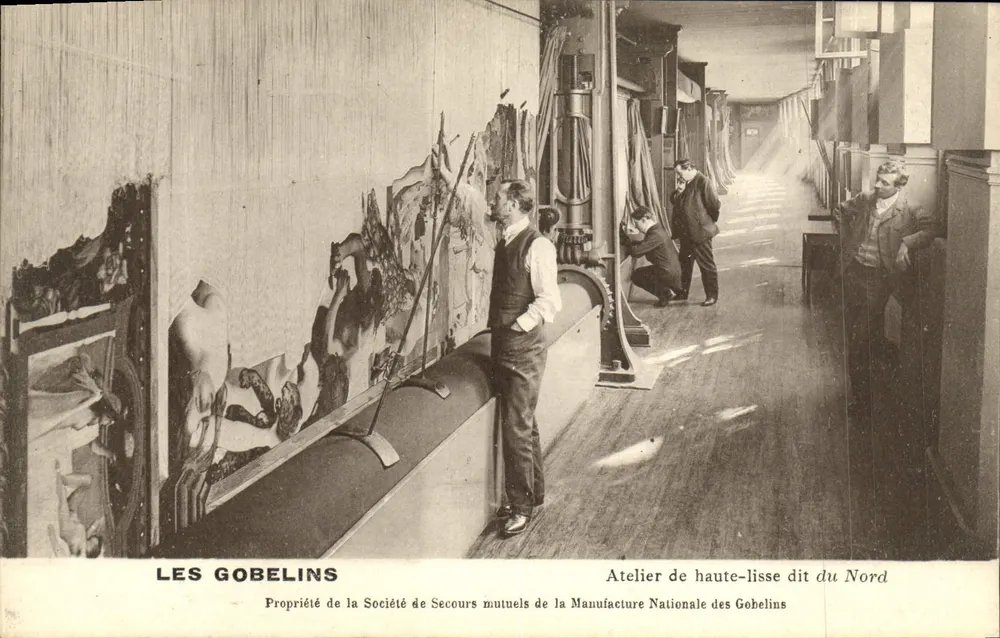 Die Gobelins — Hochweberei genannt Nord — Eigentum der Genossenschaft zur gegenseitigen Hilfe der Nationalen Gobelins-Manufaktur - Vorderseite