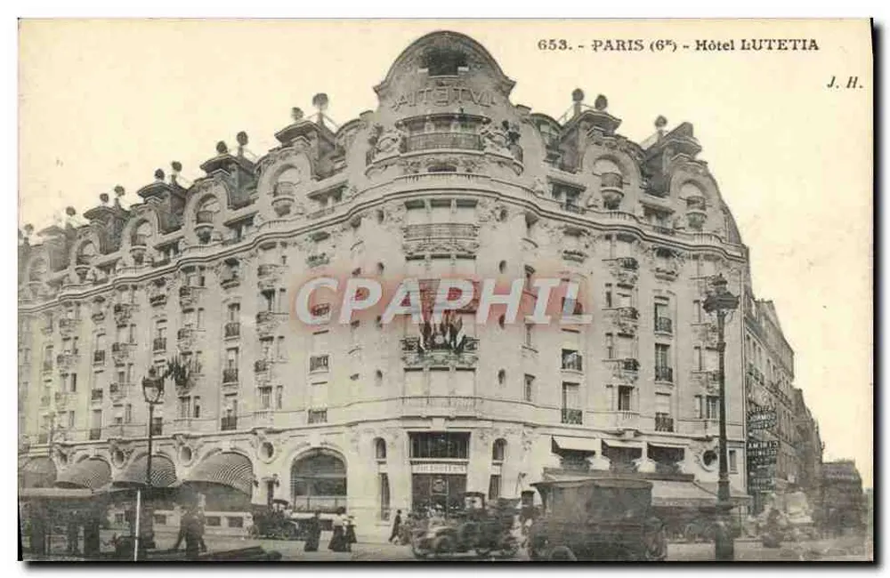 Paris (6e) - Hotel Lutetia — J. H. n° 653 - Frente