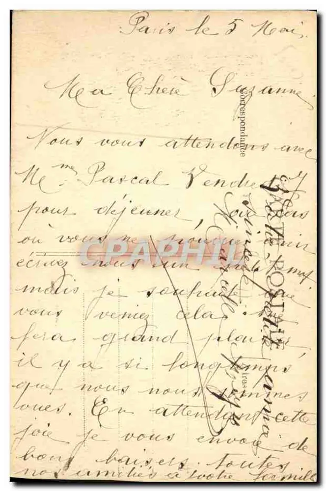 Rue des Abbesses — Paris — edição não identificada - Verso