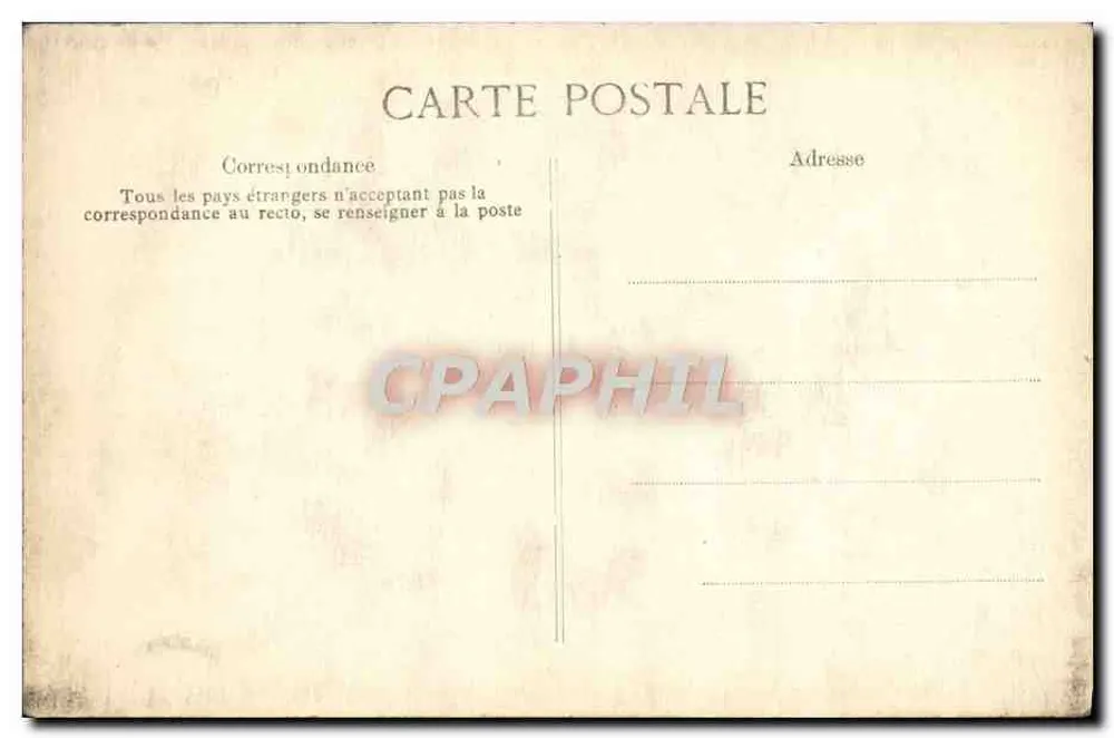 Überschwemmung der Seine — Rue des Saints-Pères, Paris — Verlag E.P.D. Nr. 225 - Rückseite