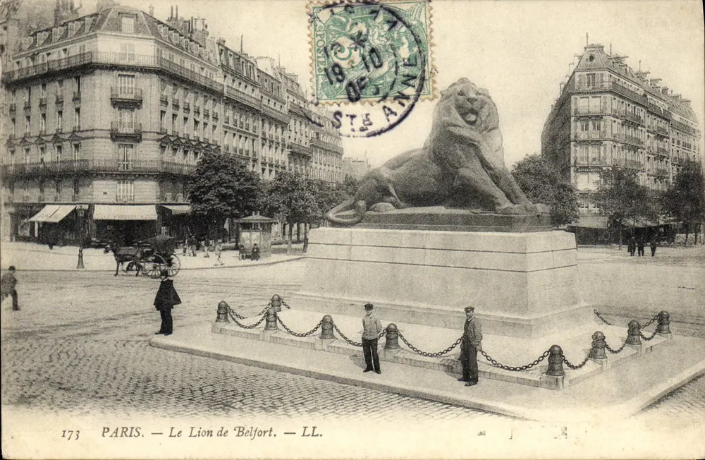 PARIS — O Leão de Belfort — LL. — 173 - Frente