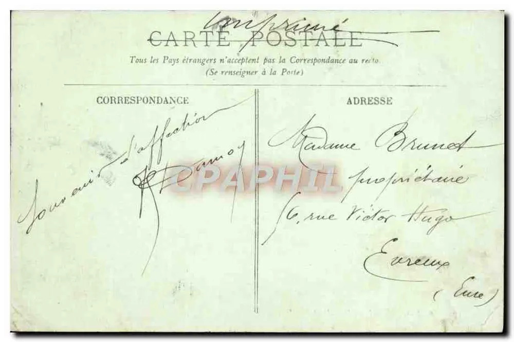 PARIS — O Leão de Belfort — LL. — 173 - Verso