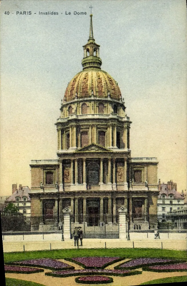 Paris - Invalides - O Dôme — editor desconhecido, n° de série 40 - Frente