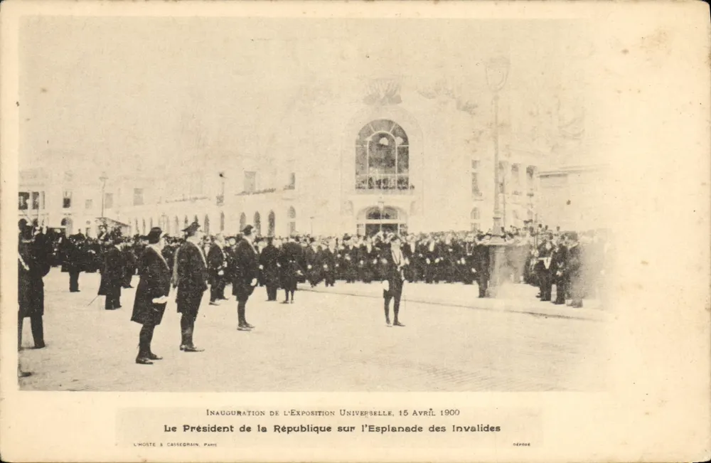 Eröffnung der Weltausstellung — 15. April 1900 — L'Hoste & Cassegrain, Paris - Vorderseite