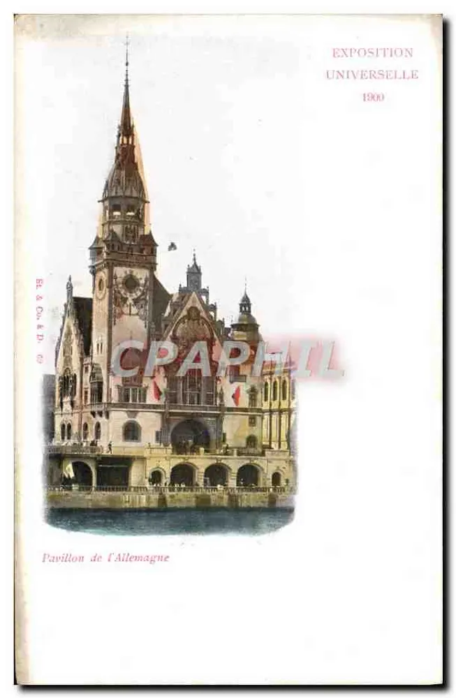 Pavillon der Deutschen — Weltausstellung 1900 — Bl. & Cie. & D. 69 - Vorderseite
