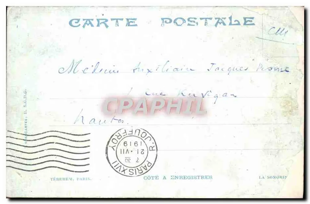 Paris — Place de la Nation — Der Sieg der Republik — Verlag Tébèhem, Nr. 49 - Rückseite