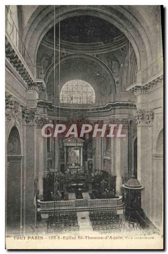 Paris — Kirche Saint-Thomas-d'Aquin, Innenansicht — Tout Paris, n° 8 - Vorderseite