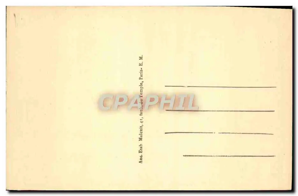 Paris (XIXe) — Rue de Flandre — E.M. n°27 - Verso