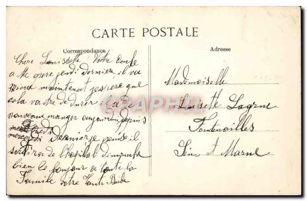 Einsturz auf dem Boulevard Haussmann — Paris — Verlag ELD, Seriennummer nicht sichtbar - Rückseite