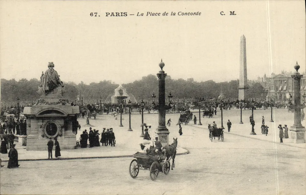 Paris — A Praça da Concórdia — C. M. n°67 - Frente