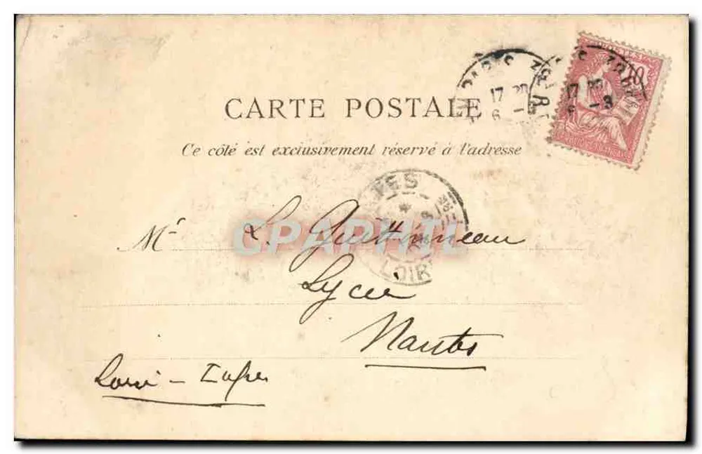 Laboratório de Micrografia — Paris — editor desconhecido, número de série não visível - Verso